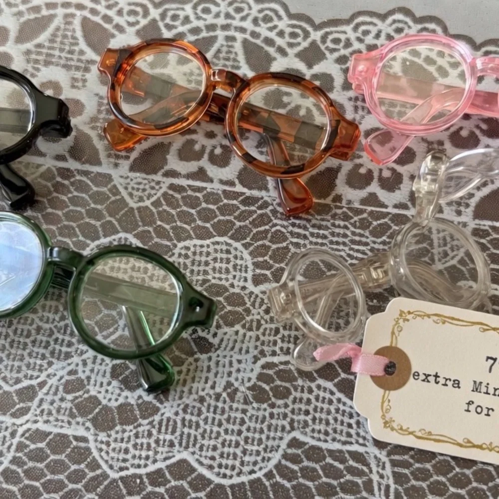 77B, Colorful Mini Glasses five pairs for Pin for Love Doll